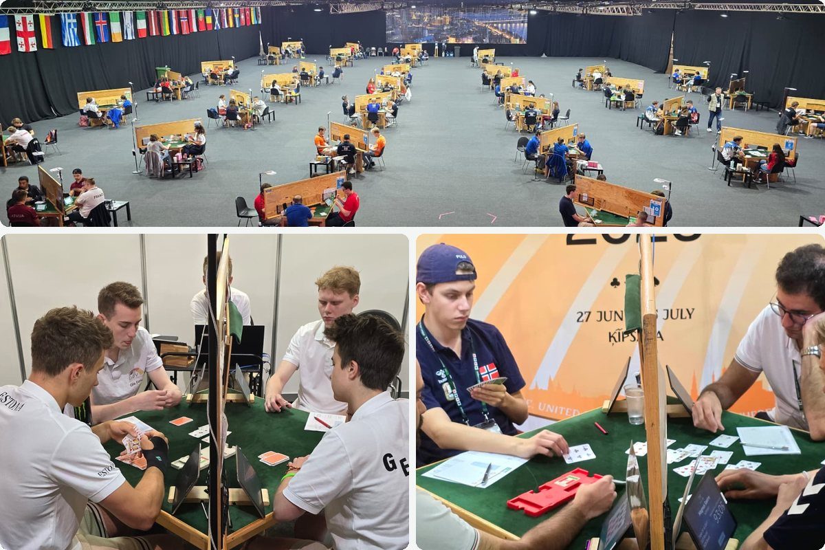 The playing hall and teams at play in Riga, 2026