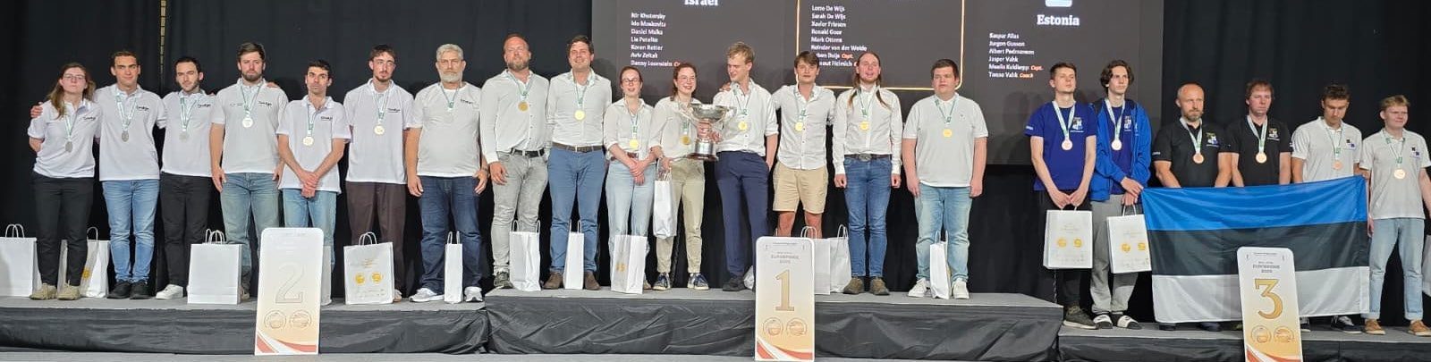 Under 26 medallists on the podium in Riga