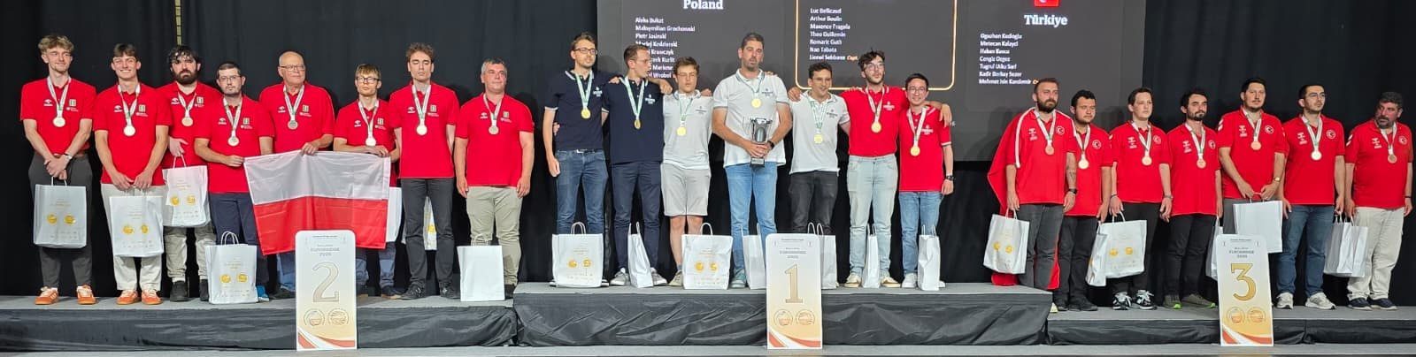 Under 31 medallists on the podium in Riga
